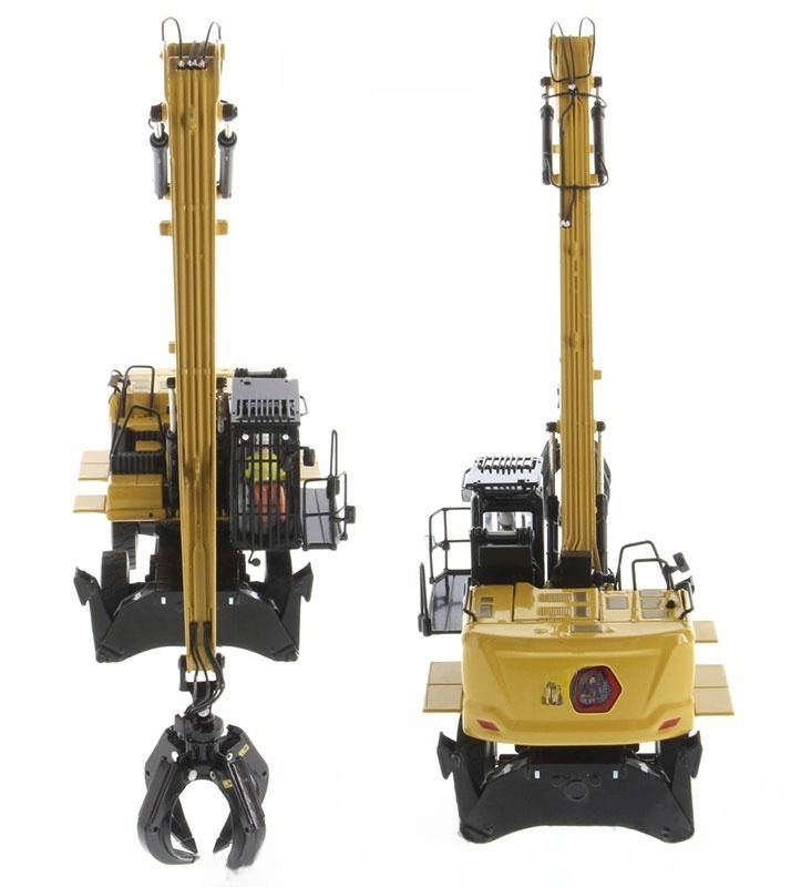 DM MH3040 Material Handler Alloy Excavator Model Kendaraan Teknik 1/50 Diecast 85958