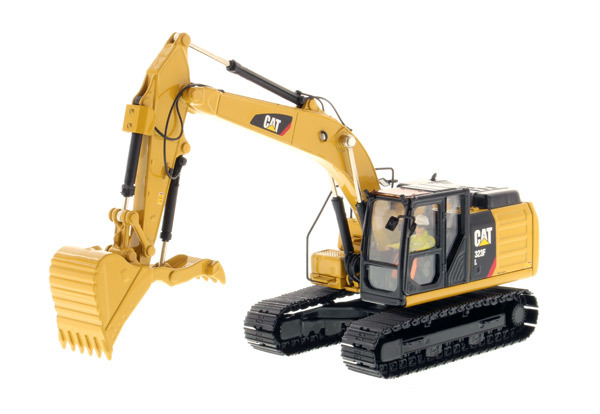 DM Kendaraan Teknik 1:50 Skala CAT 323F L Diecast Excavator Model 85924C Toy Gift