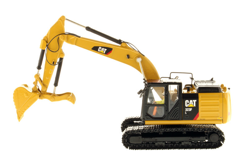 DM Kendaraan Teknik 1:50 Skala CAT 323F L Diecast Excavator Model 85924C Toy Gift