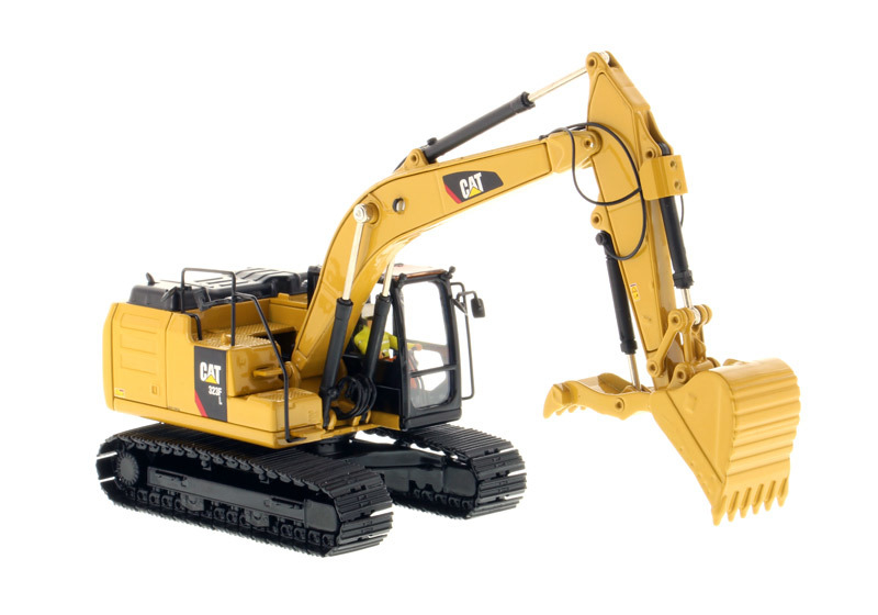 DM Kendaraan Teknik 1:50 Skala CAT 323F L Diecast Excavator Model 85924C Toy Gift