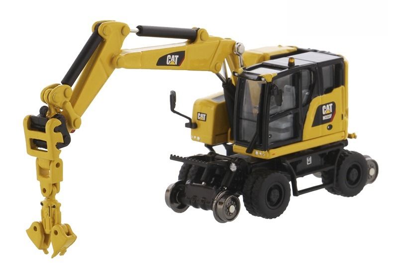 DM M323F Hydraulic Wheel Excavator Model Rekayasa Diecast 85656 1:87 dengan 2 Alat