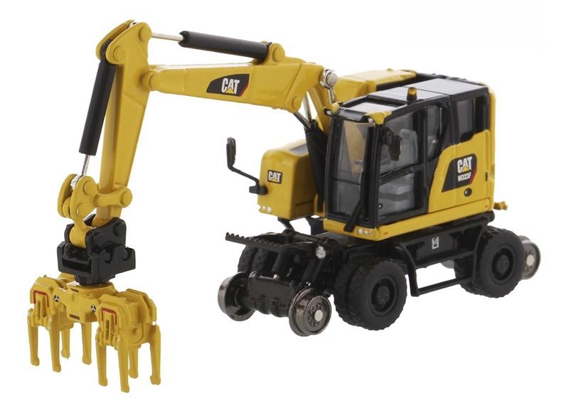 DM M323F Hydraulic Wheel Excavator Model Rekayasa Diecast 85656 1:87 dengan 2 Alat