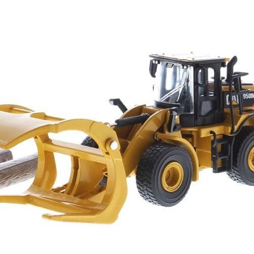 1:64 DM Diecast Masters Wheel Loader Lampiran Forklift Log Model 85635 Koleksi