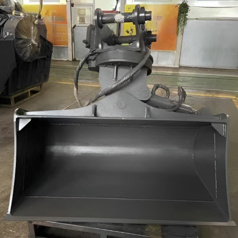 Perlengkapan Ember Rotating Tilt Excavator Custom untuk Excavator Berat 1 hingga 30 Ton