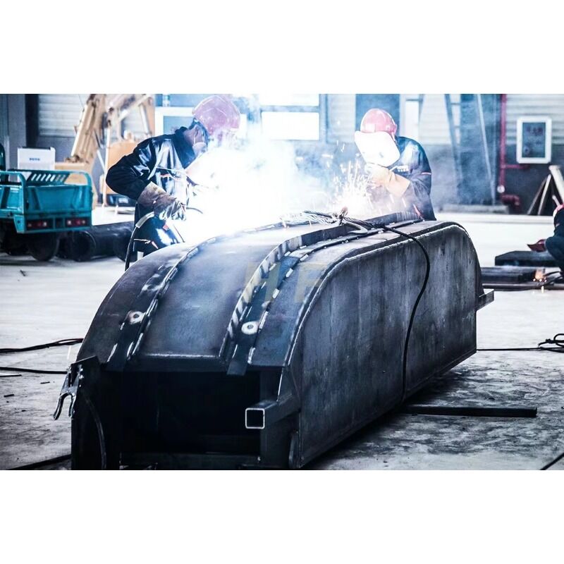 Customized Amphibious Excavator Floating Pontoon Track Shoe Chain untuk SY135 320D Hydraulic Walking Motor Supplier