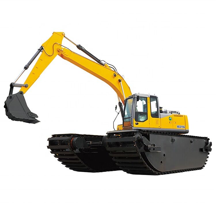 Pemasangan khusus Penggali Amfibi Terapung Pontoon Undercarriage untuk Sany SY135C Swamp Excavator Manufacturer